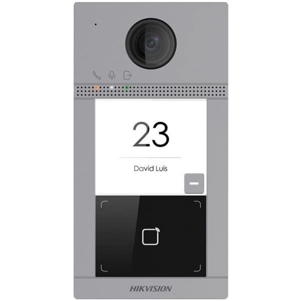 Hik Vision Botoneira Ip C/ Câmara 2Mpx P/ 1 Apartamento - DS-KV8113-WME1(C)H