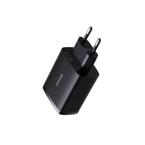 Baseus Carregador Compacto Baseus 3x USB 17W Preto - CCXJ020101