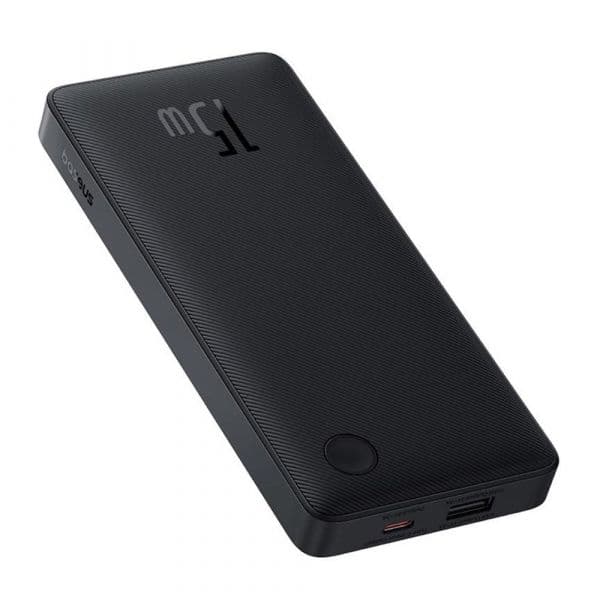 Powerbank Baseus Air Lite 10000Mah 15W Preta + Cabo Usb-C 30Cm