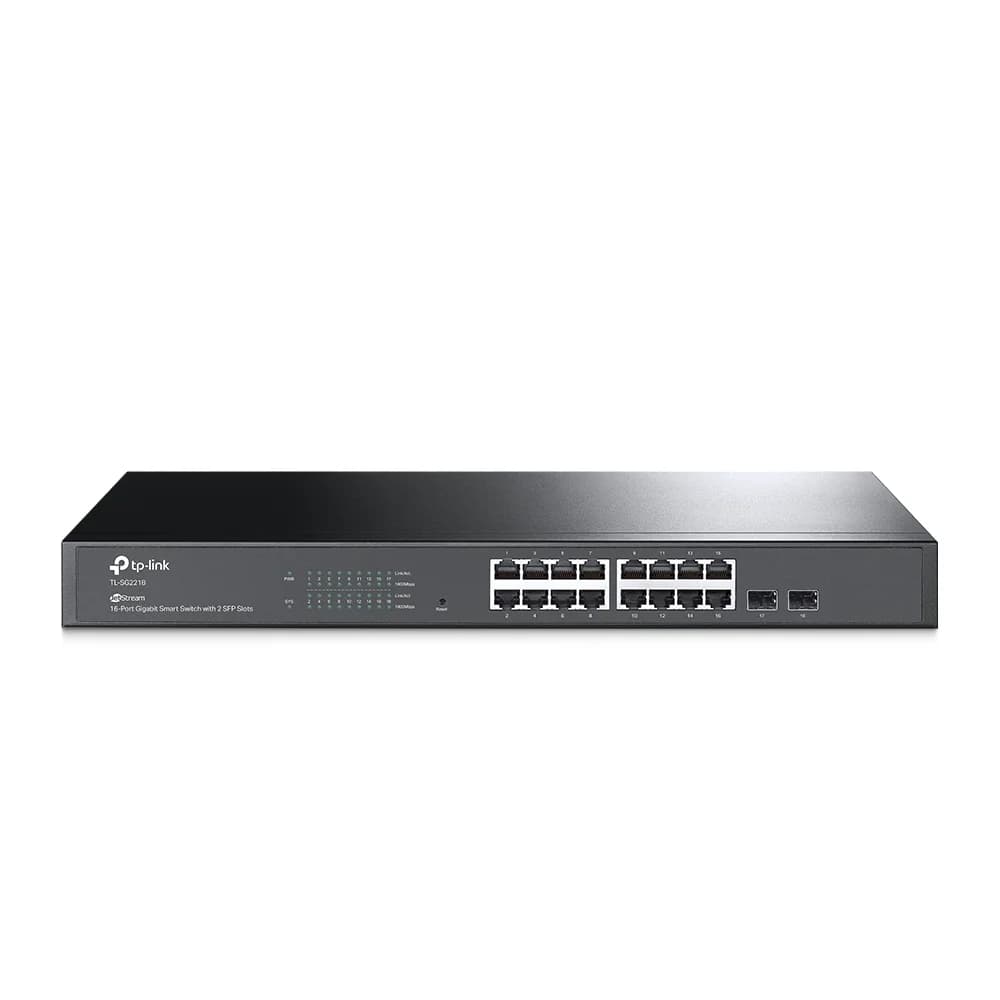 Tp-link Switch JetStream 16 Portas Gigabit Smart Switch com 2 slots SFP