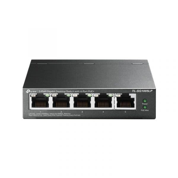 TP-Link Switch 5 Portas Gigabit 4x PoE+ - TL-SG1005LP