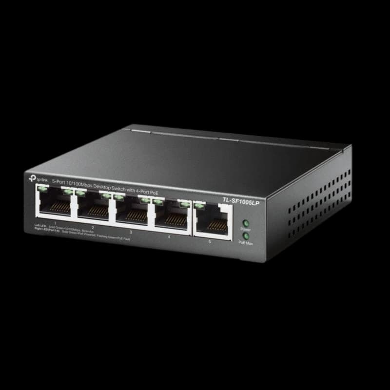 TP-Link Switch 5 Portas 10/100Mbps 4x PoE - TL-SF1005LP