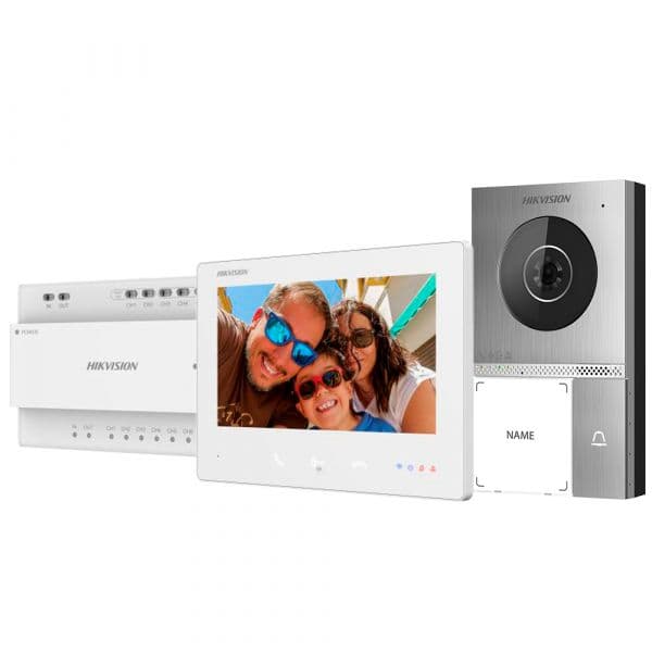 Hikvision Kit Vídeo Porteiro DS-KIS705EY-W 2 Fios HD WiFi 2MP IP65