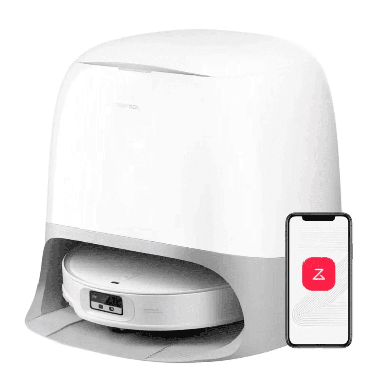 Aspirador Robot Roborock Qrevo CurvX + Base de Carregamento Branco