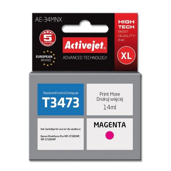 Tinteiro Epson 34XL T3473/T3463 Magenta Compatível