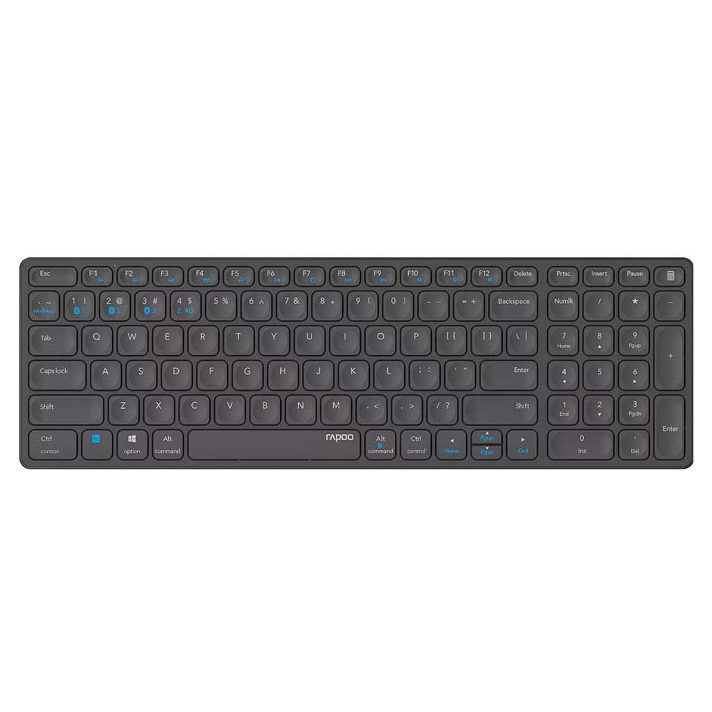 TECLADO RAPOO E9700M MULTI-MODE WIRELESS, PRETO 215926