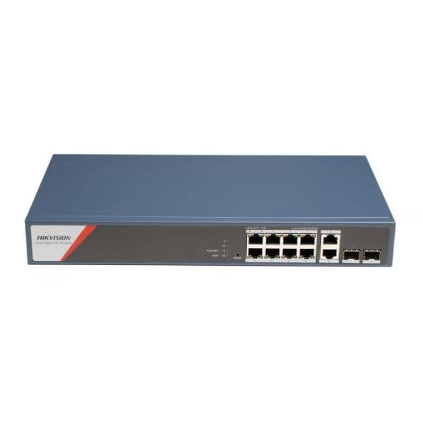 Hikvision DS-3E1512HP-SI-8P2T2F Switch PoE+ Gigabit 12 Portas