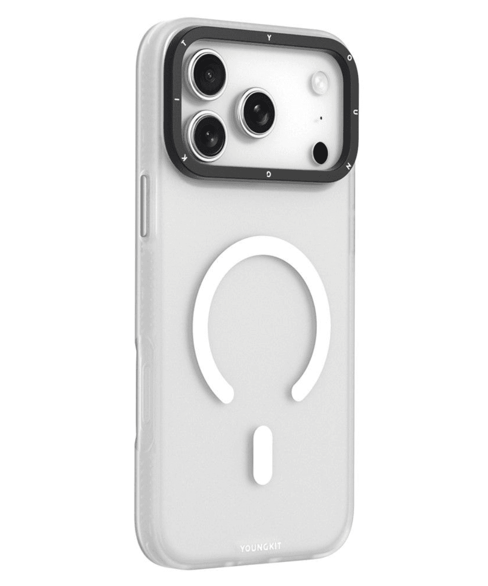 Capa Youngkit para iPhone 17 Pro Max TPU Branco com MagSafe