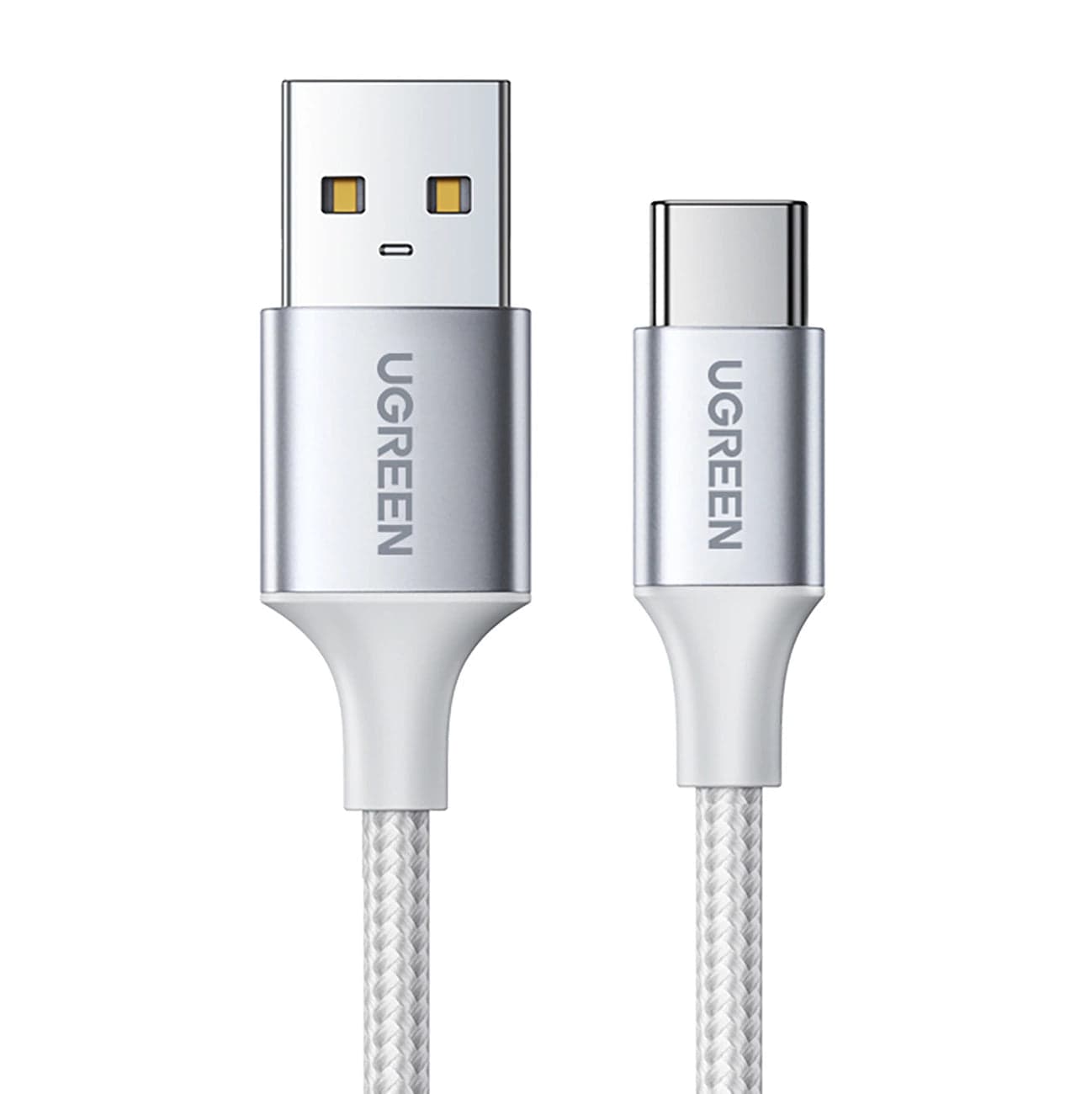 Cabo Dados Ugreen 60131 / USB-A para USB-C / Quick Charge 3.0 / 2.0 3A / 1M / Branco