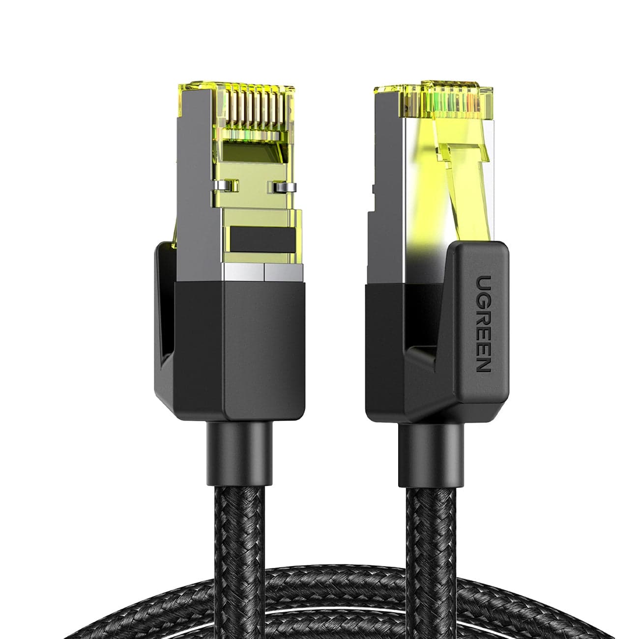 Cabo de Rede Cat7 F/FTP Shielded Braided & Round 30AWG 1m UGREEN 80421