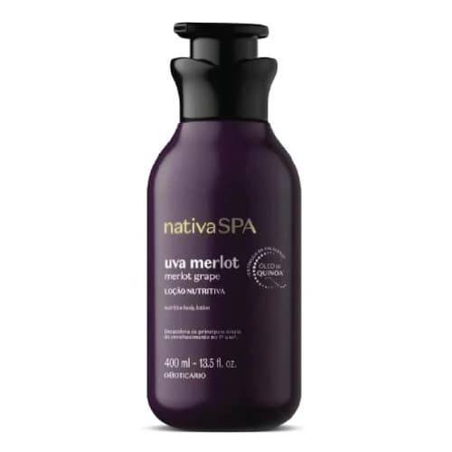 O Boticario Hidratante Corporal Nativa Spa Uva Merlot 400ml