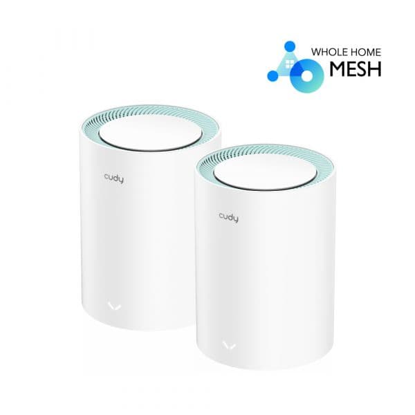 Cudy Sistema Mesh M1300 AC1200 Dual-Band WiFi 5 Mesh Gigabit Pack-2