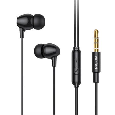 FONES DE OUVIDO COM FIO 3.5 MM 1M (PRETO)