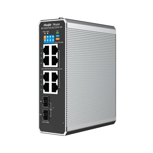 Ruijie Networks Switch 10 Portas RG-NIS2100-8GT2SFP-HP