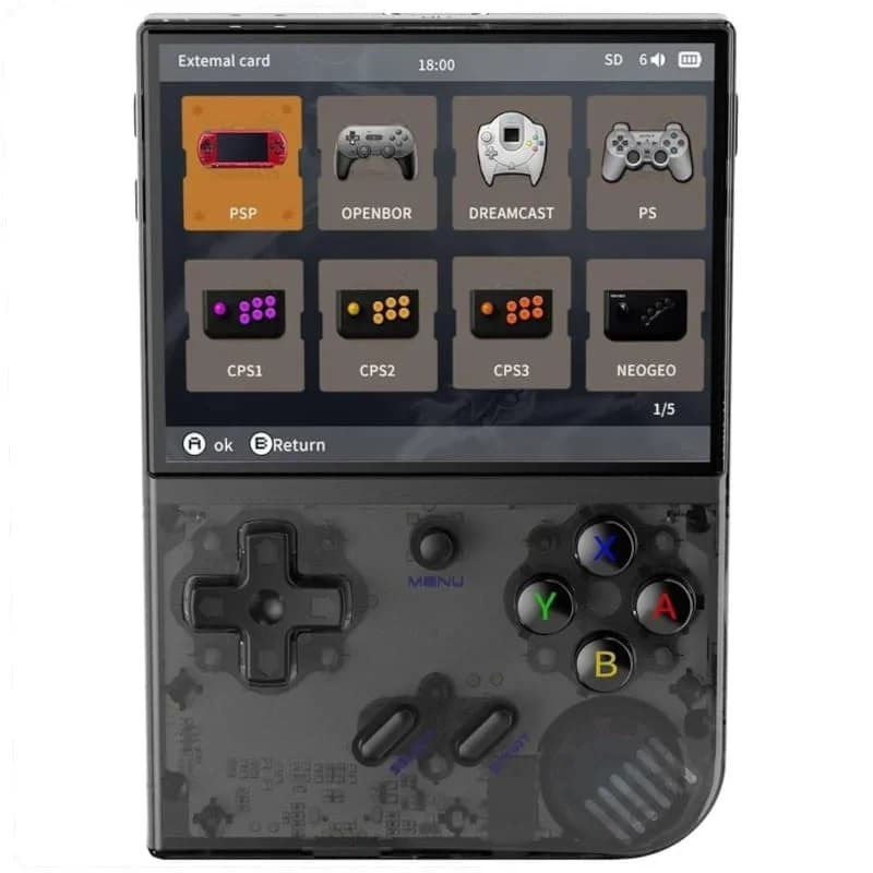 Anbernic RG35XX Plus 64GB Preto – Console Retro Portátil