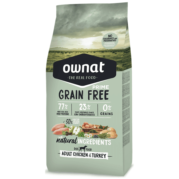 Ownat Grain Free Prime Adult Chicken & Turkey 3Kg