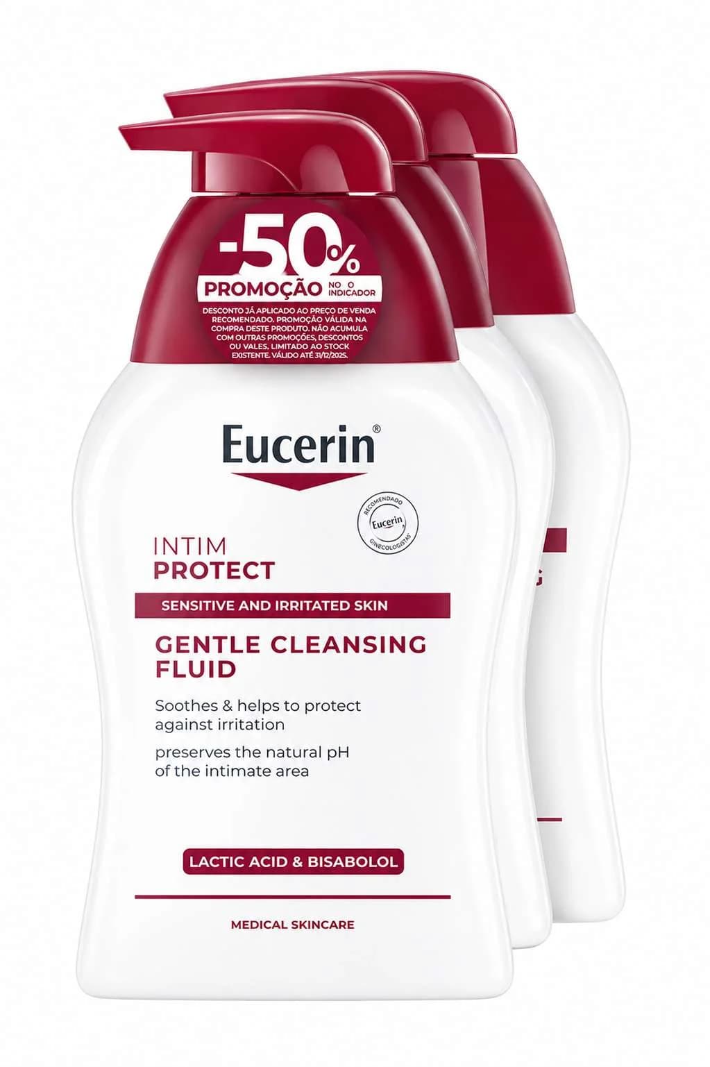 Eucerin DUO Gel de Higiene Íntima 2x250ml com desconto de 50% na 2ª embalagem