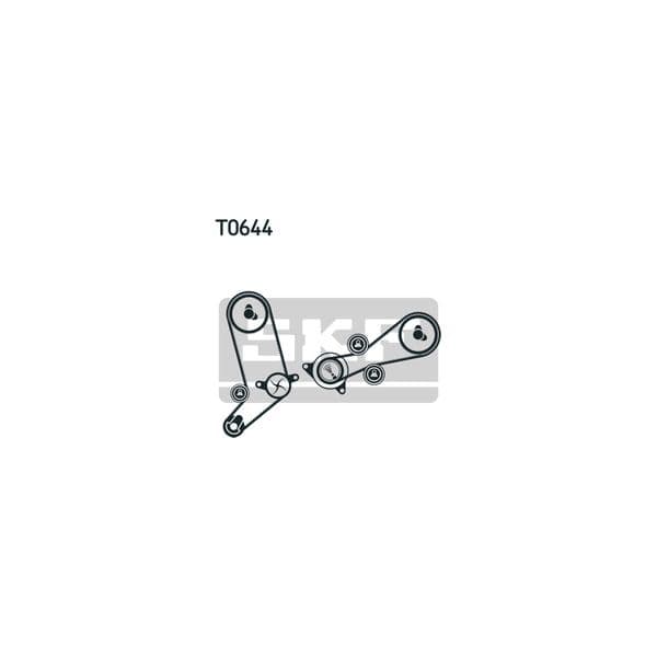 SKF - VKMC 01258-2 - Bomba de água + kit de correia dentada - 7316574321407