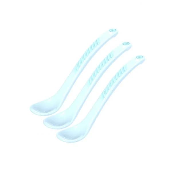 Twistshake Conjunto 3 Colheres Curvadas Azul Pastel
