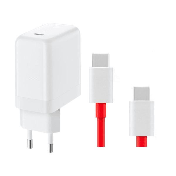 Kit Carregador Warp Charge 65w Fast Charge USB-C + Cabo de Carga Warp Charge Type-C 100cm para OnePlus 8T+ 5G