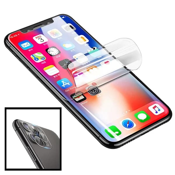 Kit Película Protectora de Hydrogel Frente + Câmara para Apple iPhone 8 Plus