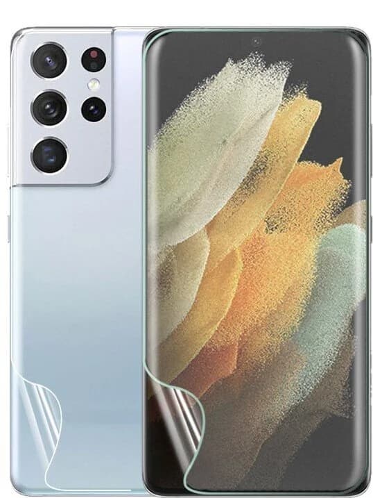 Kit Película Protectora de Hydrogel Frente e Verso para Samsung Galaxy S21 ultra