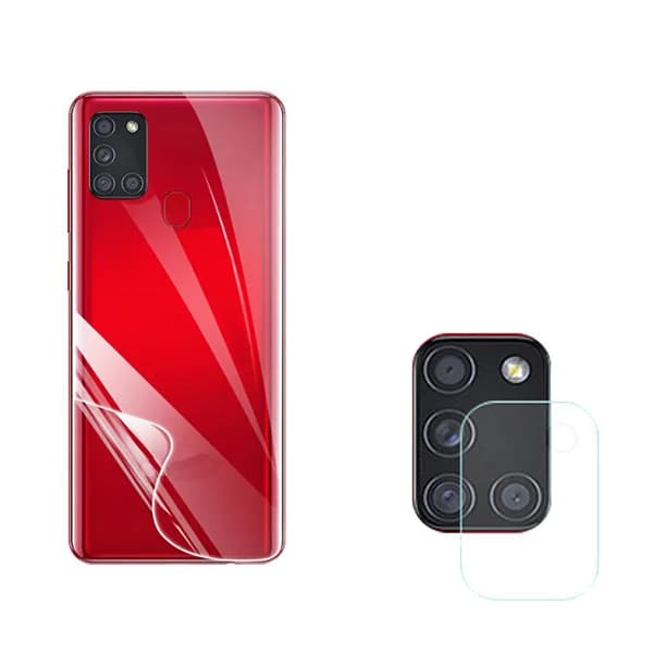 Kit Película Protectora de Hydrogel Verso + Câmara para Samsung Galaxy A21S