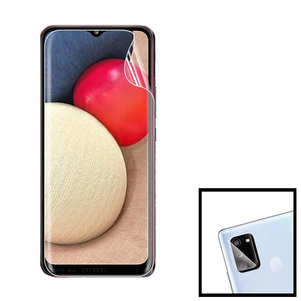 Kit Película Protectora de Hydrogel Frente + Câmara para Samsung Galaxy A71