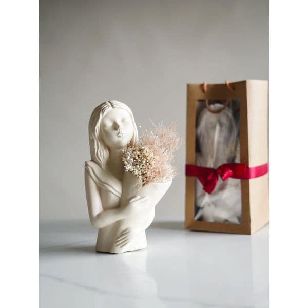 CerAmor Cerâmica Jarra Afeto com Flores