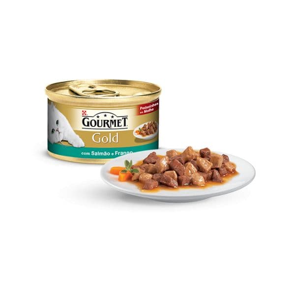 Ração Húmida Purina Gourmet Gold Sauce Frango & Fígado 85g