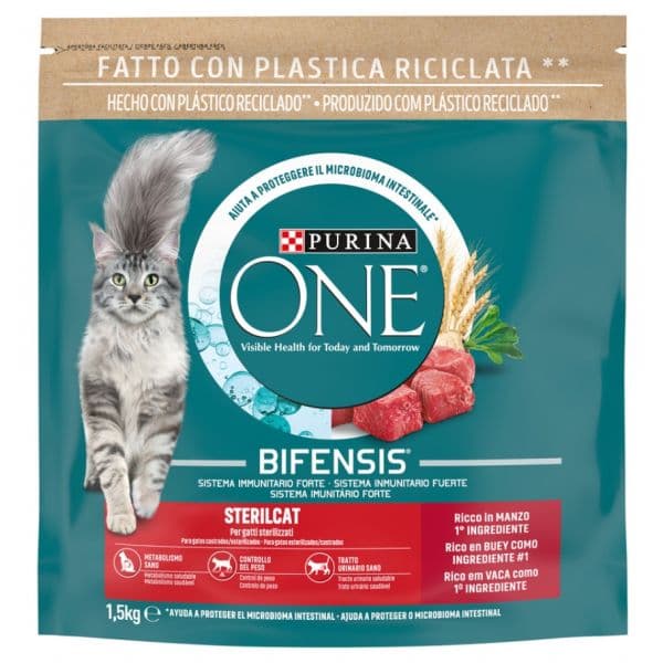 Purina One Bifensis Sterilcat Beef & Wheat 1,5Kg