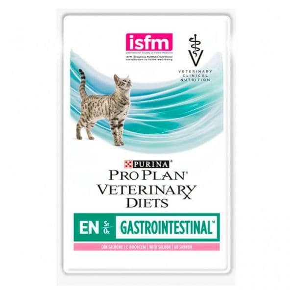 Ração Húmida Purina Pro Plan Vet Diets EN ST/OX Gastrointestinal Salmon Cat 10x 85g