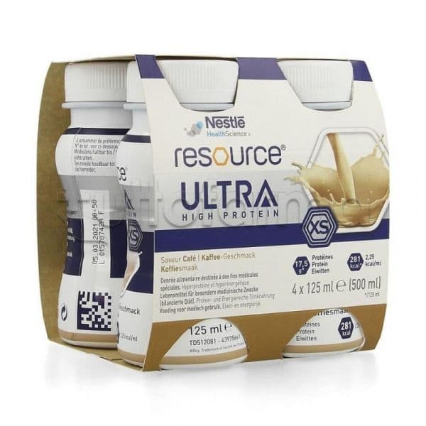 Nestlé Resource Ultra Solução Oral Café 4x125ml