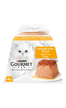 Ração Húmida Purina Revelations Mousse de Frango Molho 4x 57g