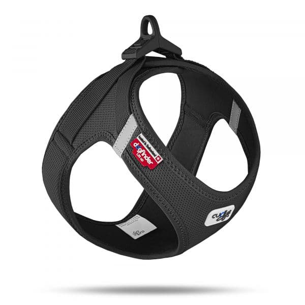 Curli Peitoral Clasp Air Mesh Preto Cães 2XS Preto