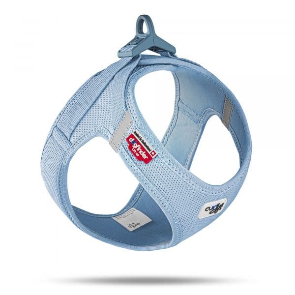 Curli Peitoral Clasp Air Mesh Azul Claro Cães S Azul Claro