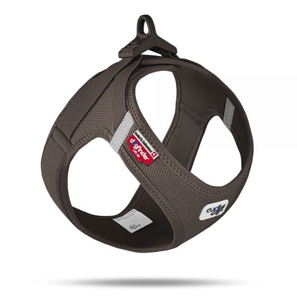 Curli Peitoral Clasp Air Mesh Castanho Cães 3XS Castanho