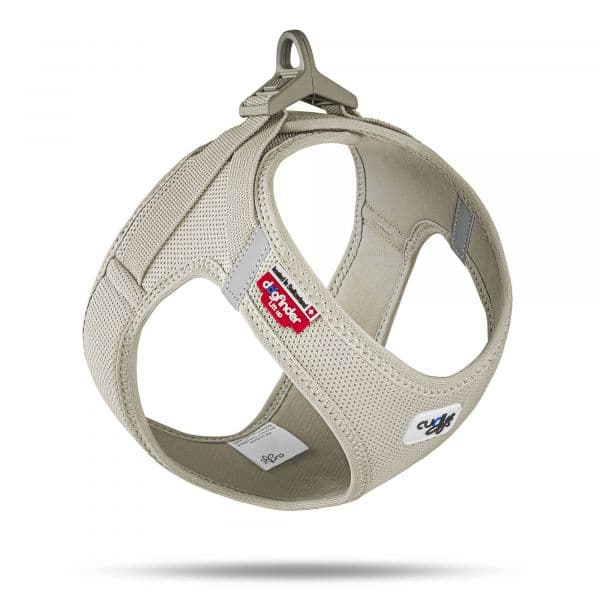 Curli Peitoral Clasp Air Mesh Creme Cães S Creme