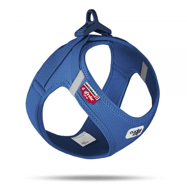 Curli Peitoral Clasp Air Mesh Azul Cães Xl Azul