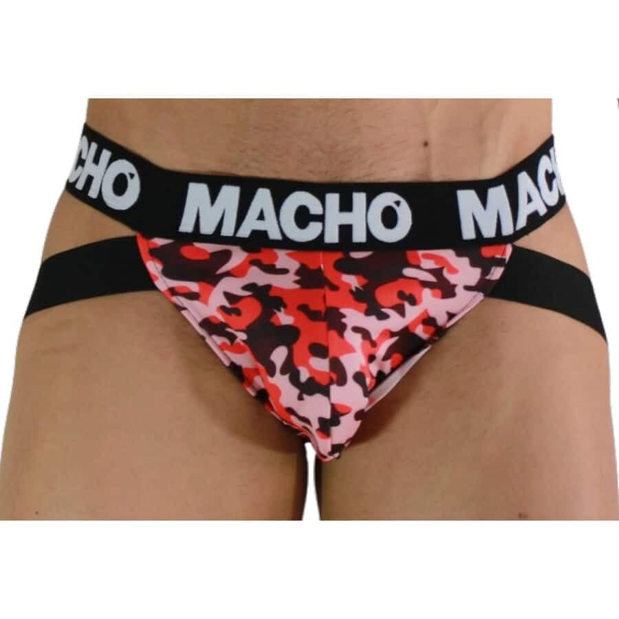 Macho Jock Militar Vermelho S