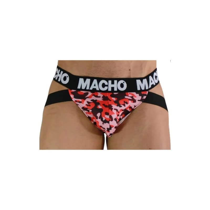 Macho Jock Militar Vermelho S