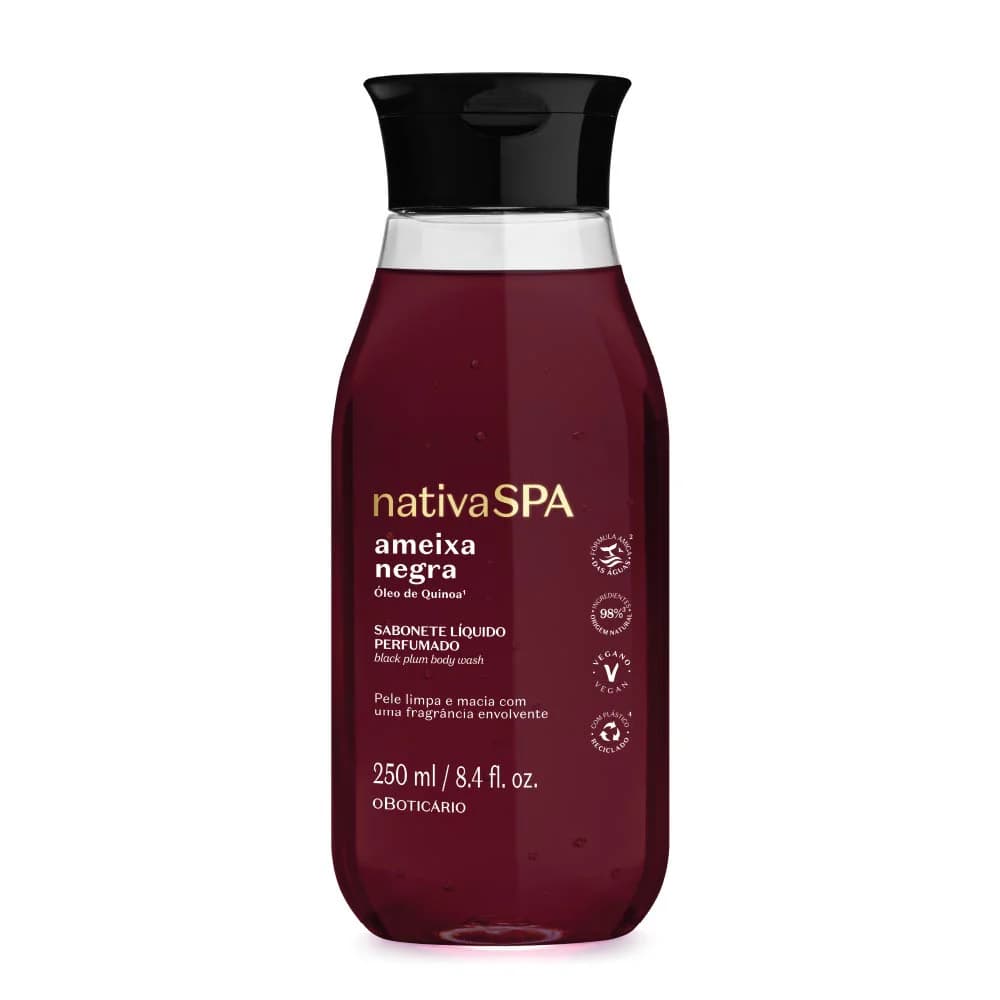 Sabonete Líquido Nativa Spa Ameixa Negra, 200ml