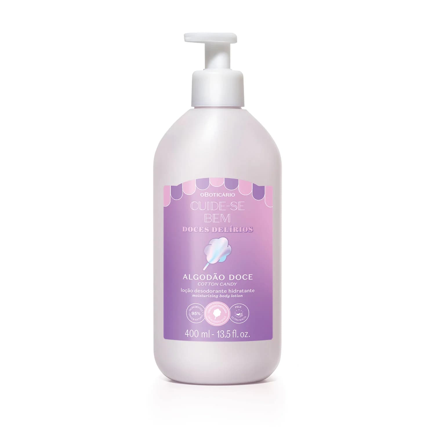 LOÇÃO HIDRATANTE CORPORAL DOCES DELIRIOS 400ml Cuide-se Bem, O Boticário