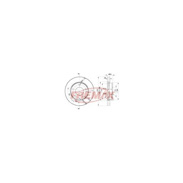 Fremax Jogo Discos Travao 1 Caixa BD-3258