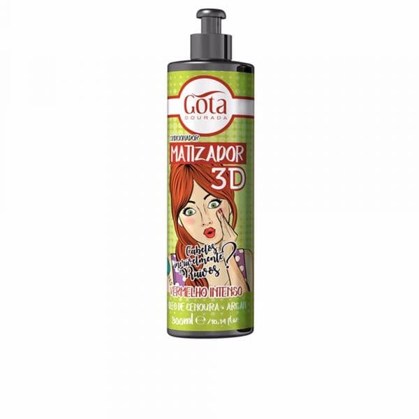 Gota Dourada Condicionador Matizador 3D 300ml Vermelho Intenso
