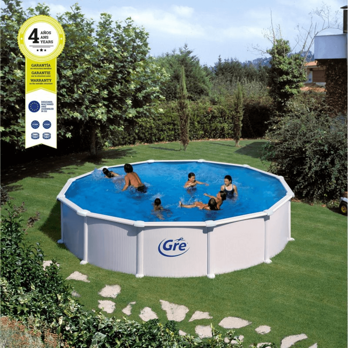 Piscina em Aço Redonda D550X132CM