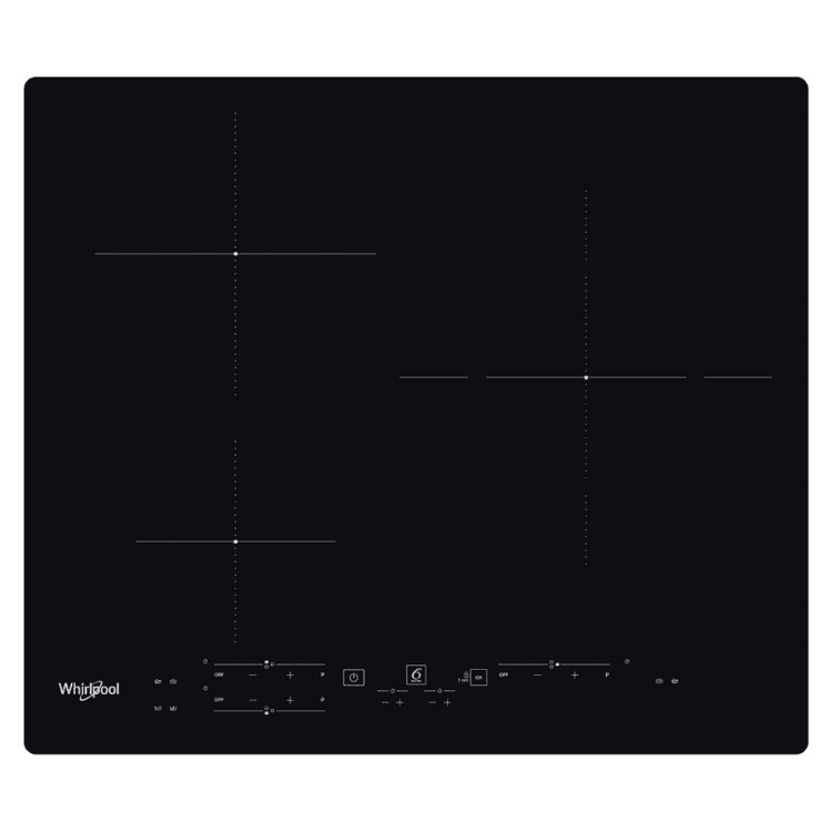 Placa de Indução Whirlpool WSB7560NE 7200W 3 Zonas 60cm