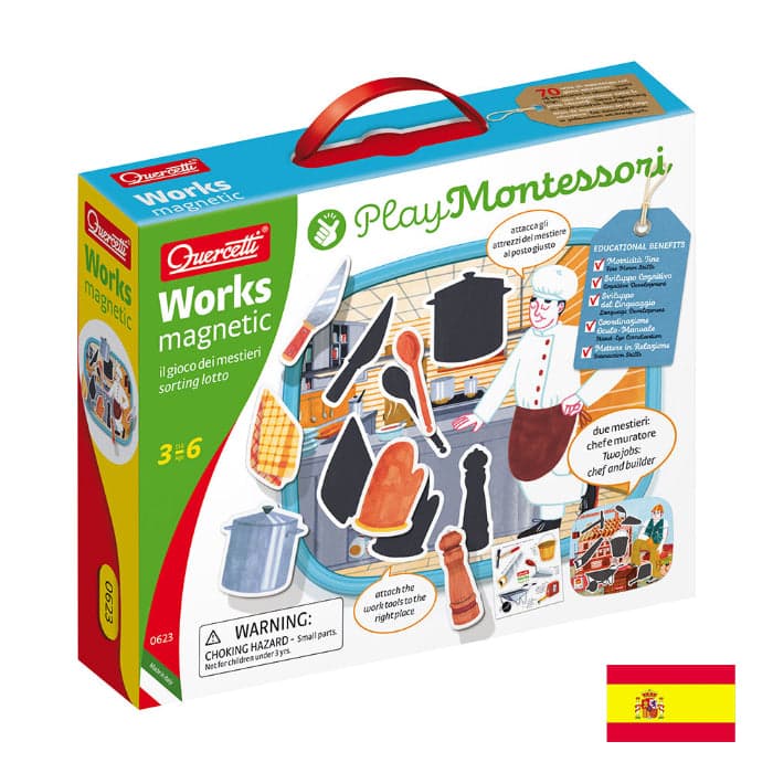 Quercetti Play Montessori Works Magnetic - QCT00623