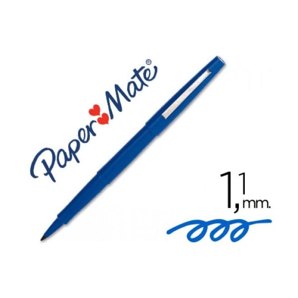 Paper Mate 12 un. Marcadores Nylon 3103-1 Azul - S019101