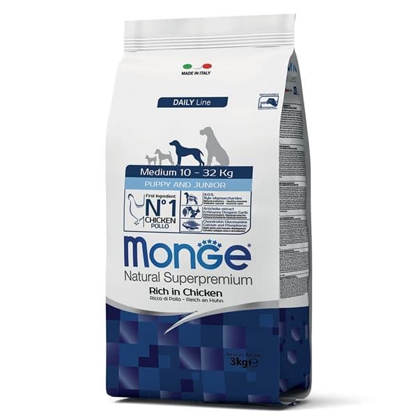 Monge Daily Line Puppy & Junior Medium Chicken 3Kg